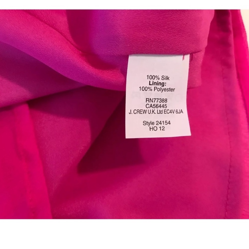 J. CREW Silk Bright Pink Gabby Top
Blouse Shirt - Picture 3 of 4
